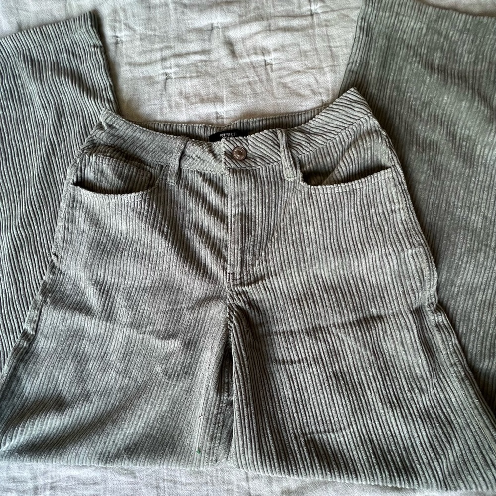 Olive Green Corduroy Pants